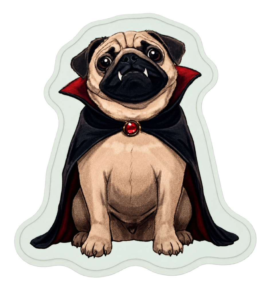Count Pugula sticker artwork