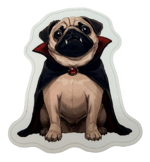 Count Pugula sticker artwork
